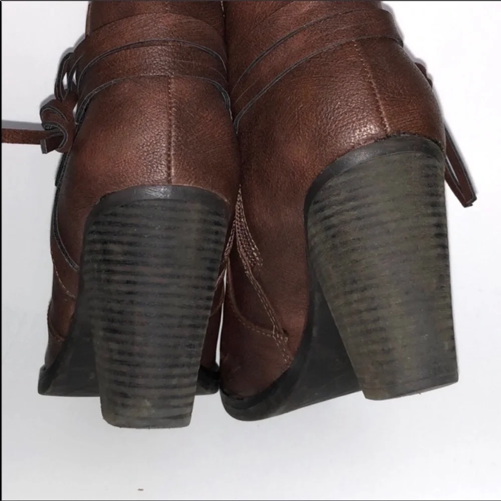 Final Price! XAppeal Brown Vegan Booties - Picture 5 of 7
